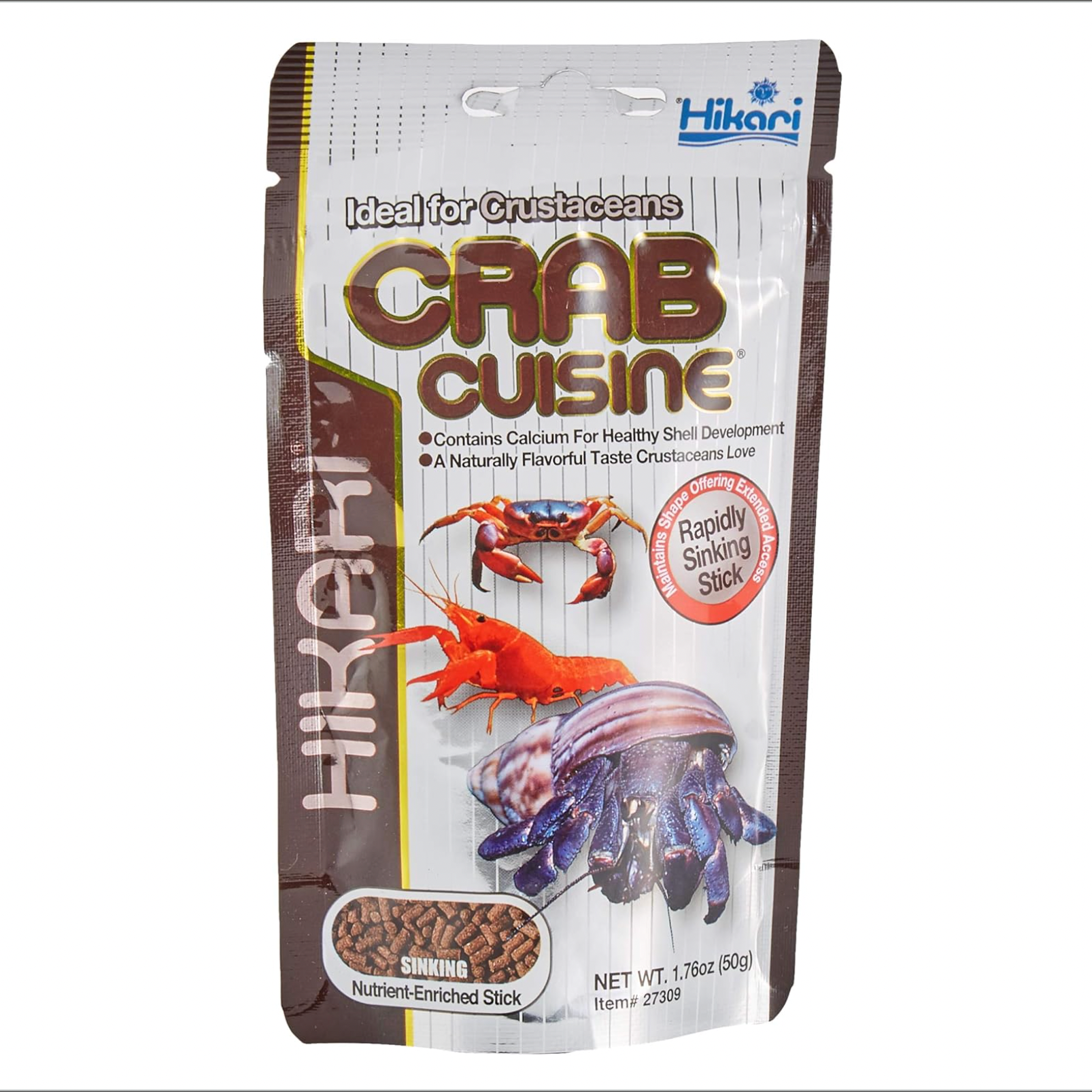Hikari Crab Cuisine packaging on a white background